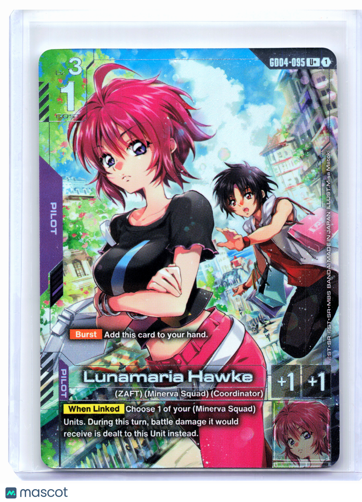 2026 Gundam Card Game—Lunamaria Hawke #GD04-095 Phantom Aria—Uncommon+ Foil