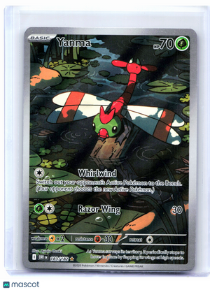 2025 Pokemon—Yanma #183/182 Destined Rivals—Illustration Rare Holo