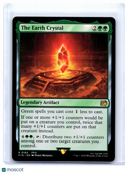 2025 Magic: The Gathering—The Earth Crystal #0184 FINAL FANTASY—Rare Nonfoil
