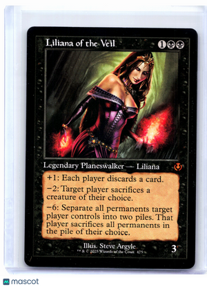 2025 Magic: TG—Liliana of the Veil #475 INR—Mythic Nonfoil (Retro Frame)