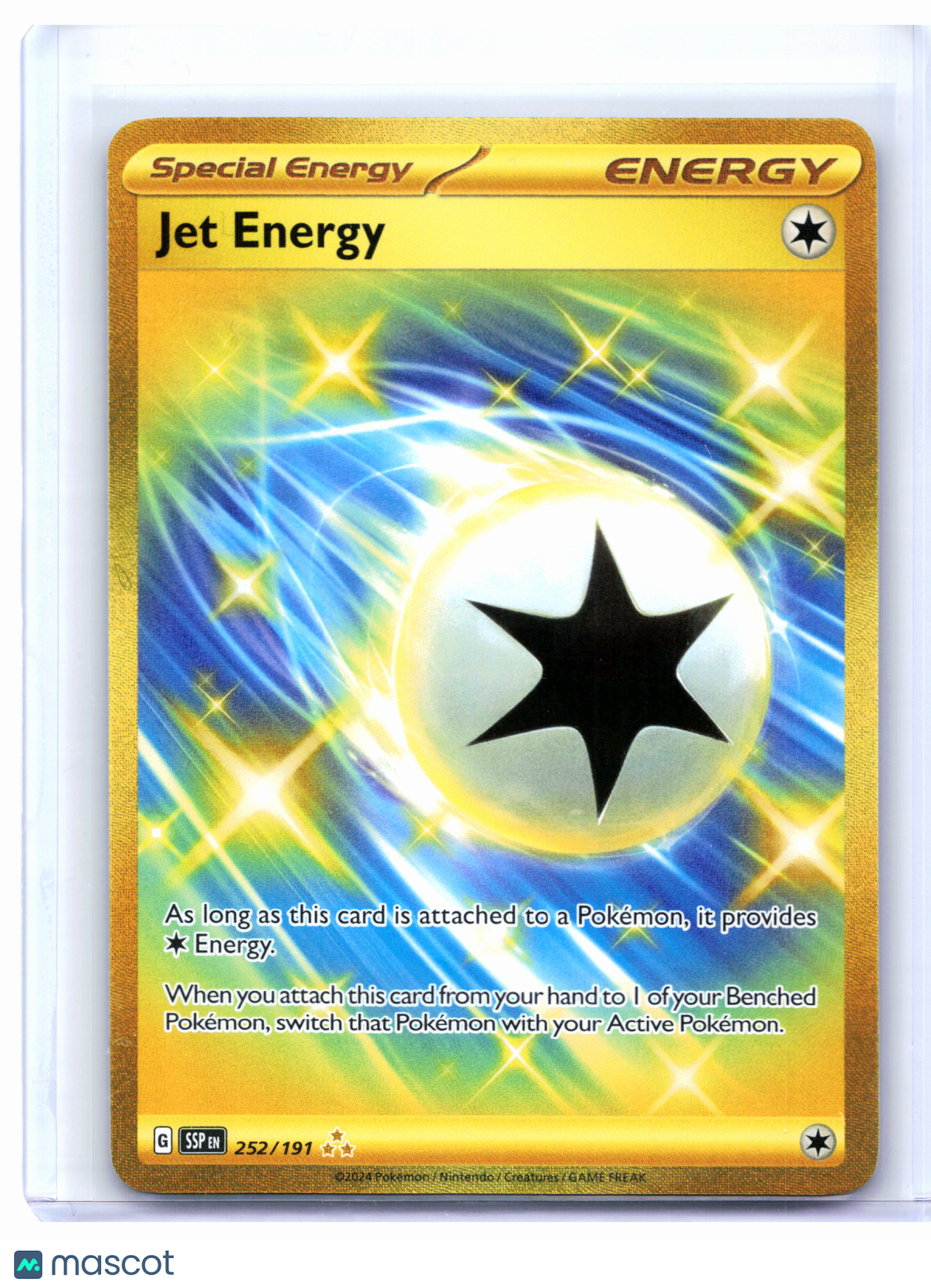 2024 Pokemon—Jet Energy #252/191 Surging Sparks—Hyper Rare Holo