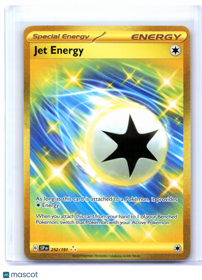 2024 Pokemon—Jet Energy #252/191 Surging Sparks—Hyper Rare Holo