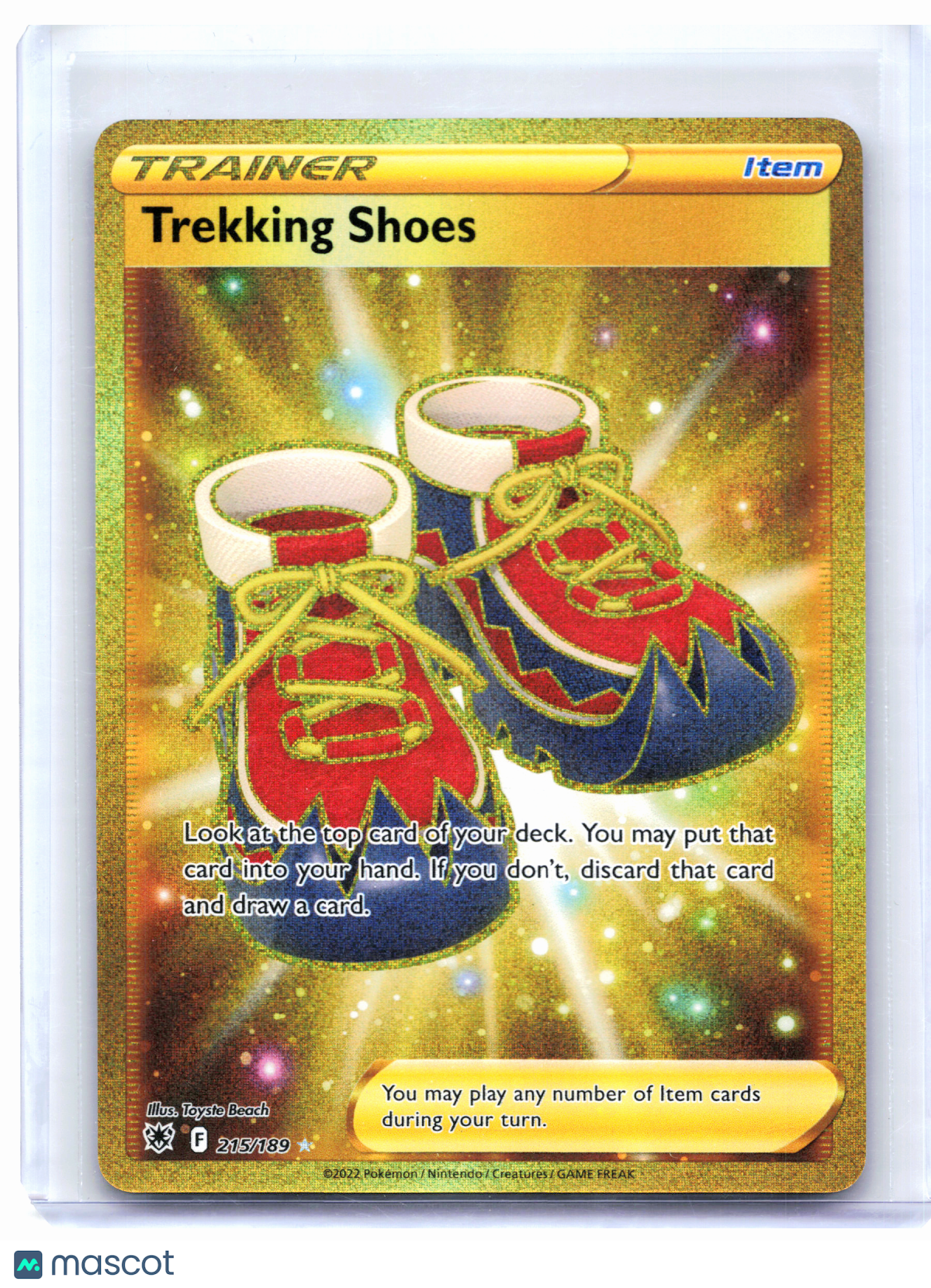 2022 Pokemon—Trekking Shoes (Secret) #215/189 Astral Radiance—Secret Rare Holo