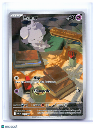 2026 Pokemon—Espurr #095/088 Perfect Order—Illustration Rare Holo