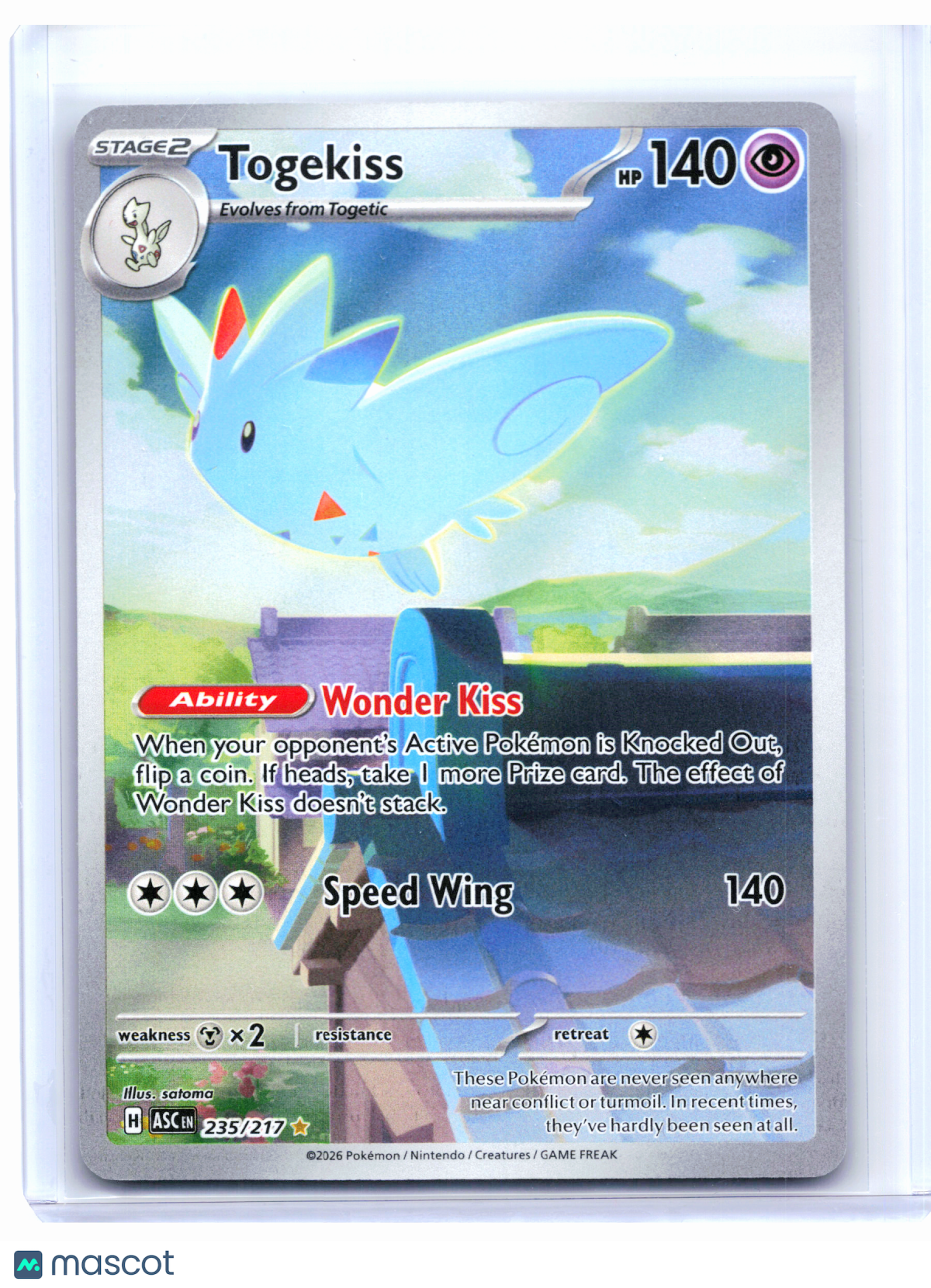 2026 Pokemon—Togekiss #235/217 Ascended Heroes—Illustration Rare Holo