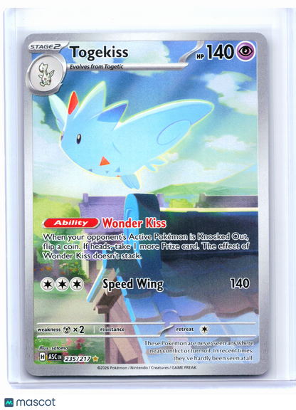 2026 Pokemon—Togekiss #235/217 Ascended Heroes—Illustration Rare Holo