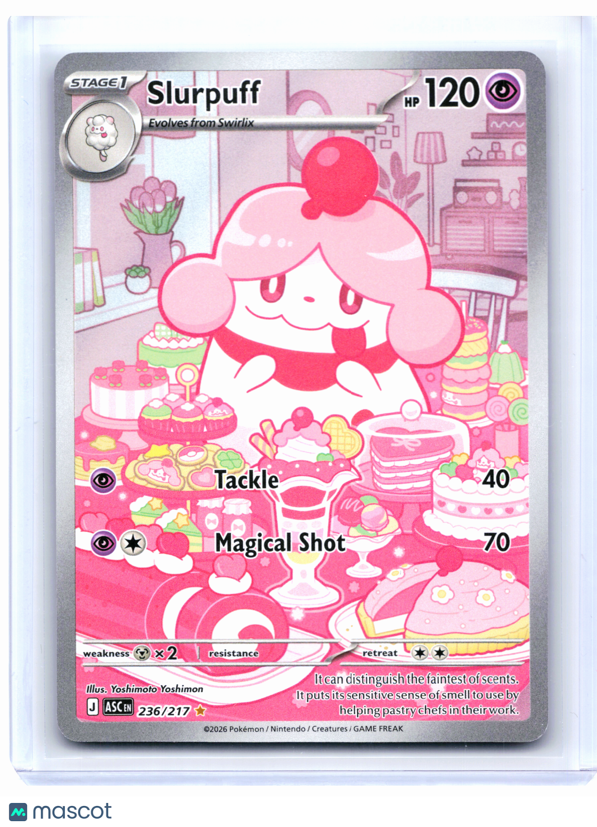 2026 Pokemon—Slurpuff #236/217 Ascended Heroes—Illustration Rare Holo