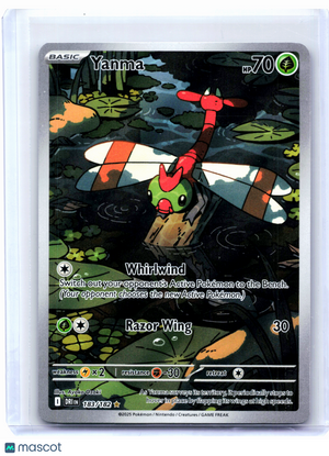 2025 Pokemon—Yanma #183/182 Destined Rivals—Illustration Rare Holo