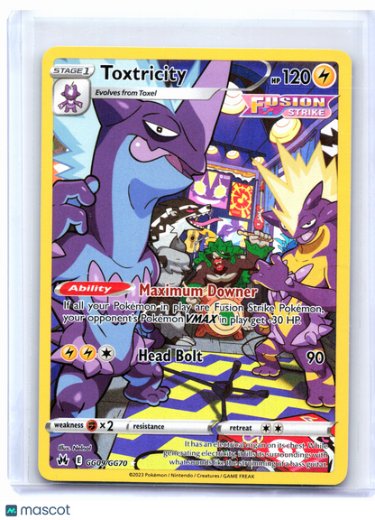 2023 Pokemon—Toxtricity #GG09/GG70 Crown Zenith: Galarian Gallery—Ultra Rare