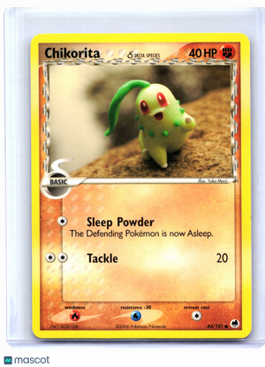 2006 Pokemon—Chikorita (Delta Species) #44 Dragon Frontiers—Common Nonholo [LP]
