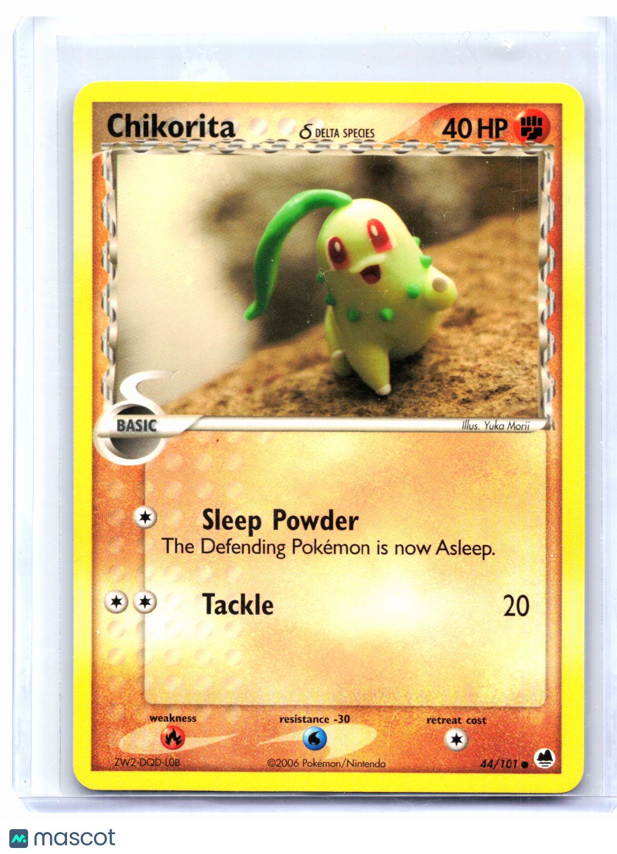 2006 Pokemon—Chikorita (Delta Species) #44 Dragon Frontiers—Common Nonholo [LP]