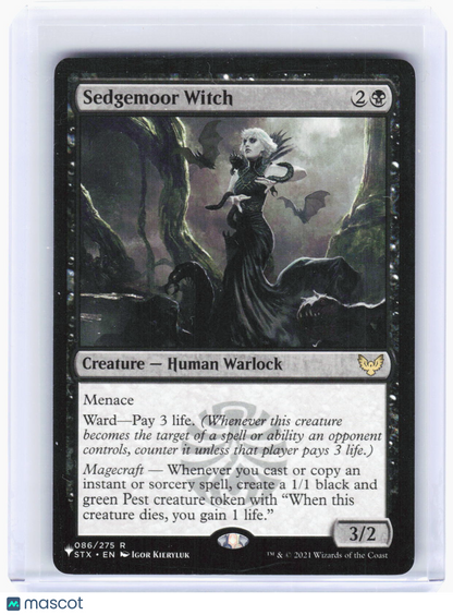 2020 Magic: The Gathering—Sedgemoor Witch #086/275 (LIST)—Rare Non-Foil