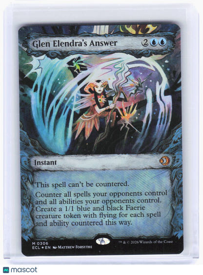 2026 Magic: The Gathering—Glen Elendra's Answer(Showcase) #306 (ECL)—Mythic Foil
