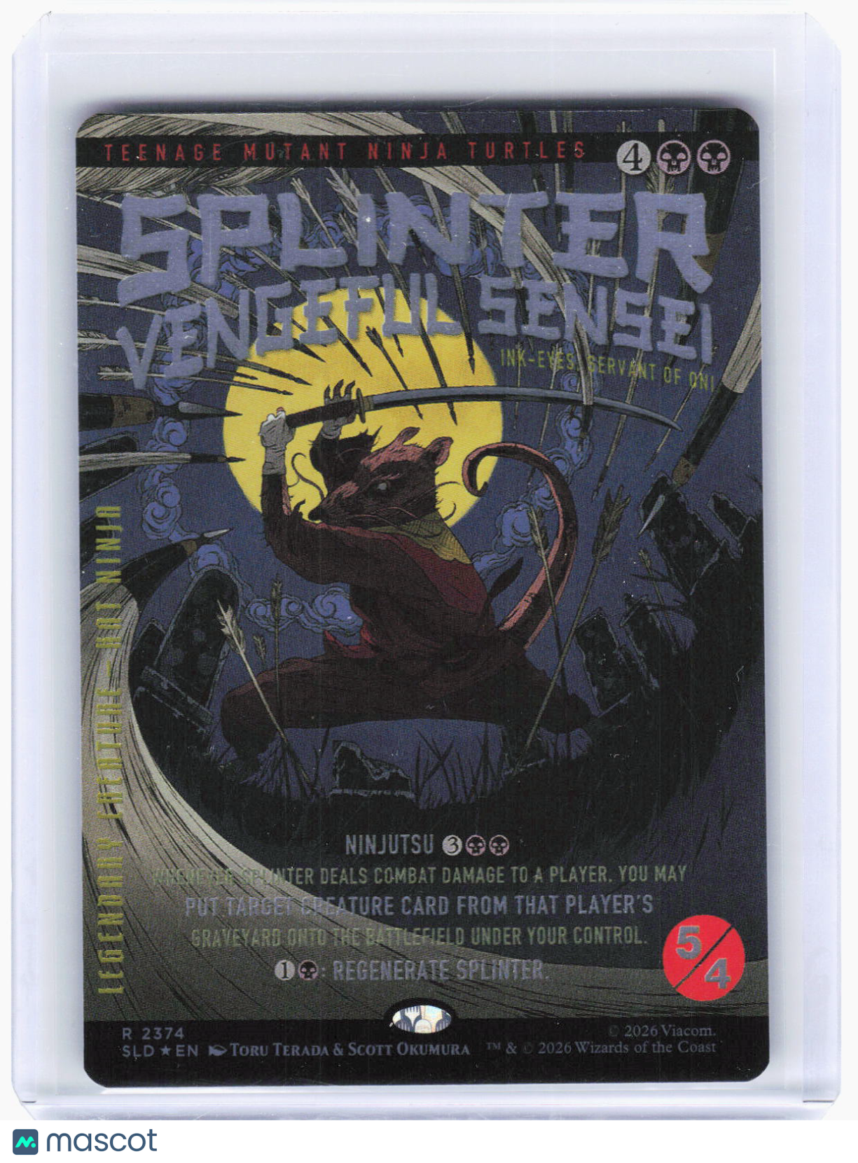 2024 Magic: The Gathering—Splinter, Vengeful Sensei #2374 (SLD)—Rare Foil