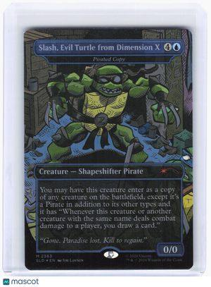 2024 Magic: The Gathering—Slash, Evil Turtle from Dimension X #2363 (SLD)—M Foil