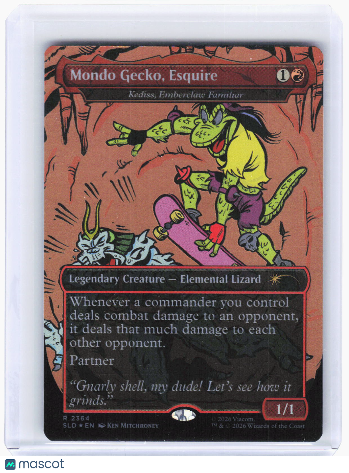 2024 Magic: The Gathering—Mondo Gecko, Esquire #2364 (SLD)—Rare Foil