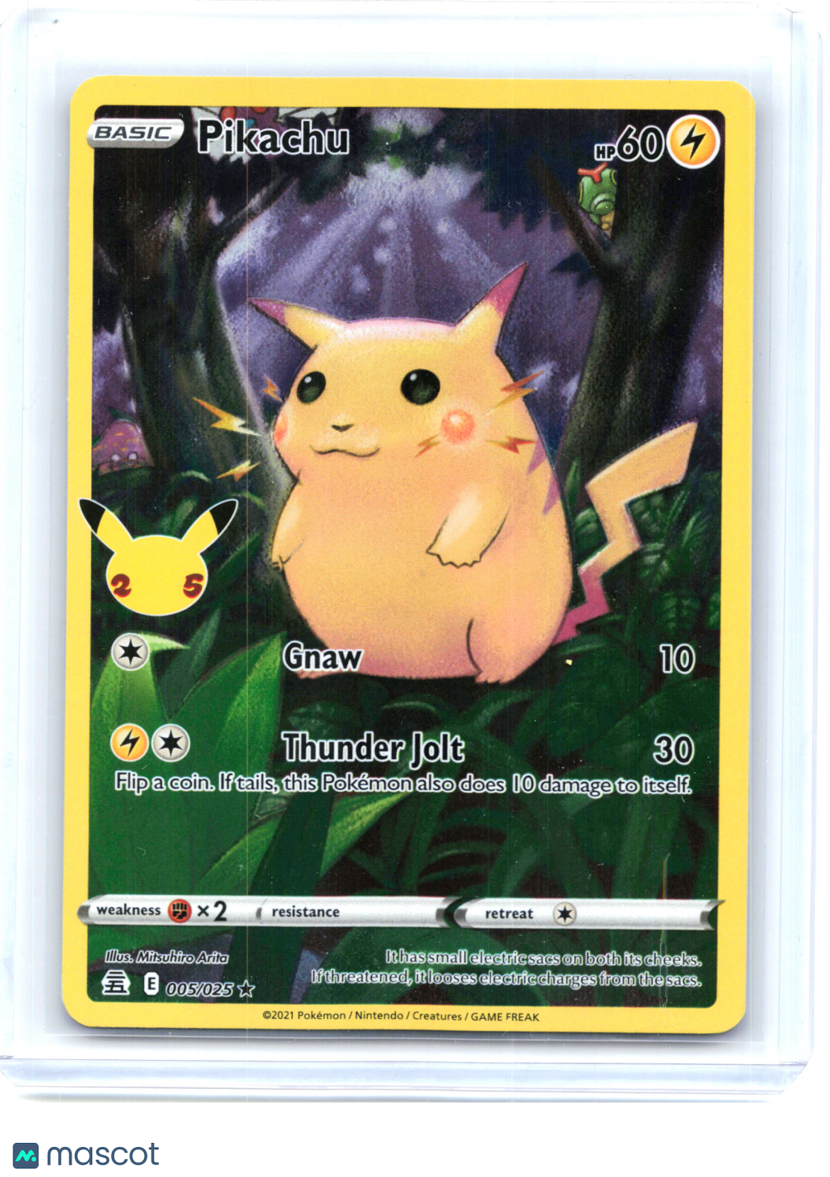2021 Pokemon—Pikachu #5/25 Celebrations—Holo Rare Holo [Lightly Played]