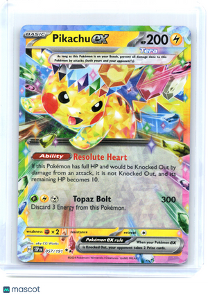 2024 Pokemon—Pikachu ex #57/191 Surging Sparks—Double Rare Holo [MP]