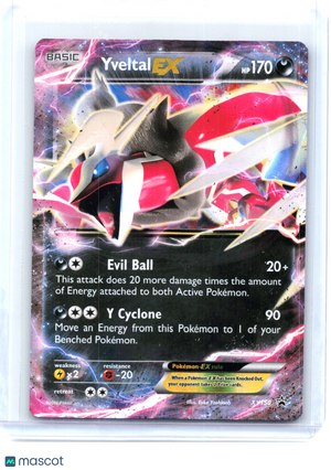 2016 Pokemon—Yveltal EX #XY150 XY Promos—Black Star Promo Holo [Heavily Played]