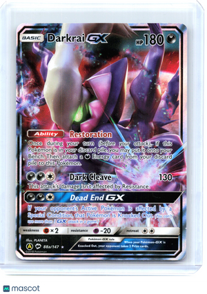 2018 Pokemon—Darkrai GX #88a/147 Alternate Art Promos—Promo Holo[Heavily Played]