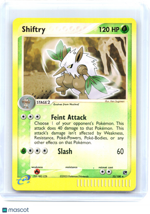 2003 Pokemon—Shiftry #22/100 Sandstorm—Rare Holo [Moderately Played]