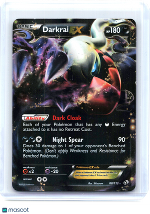 2013 Pokemon—Darkrai EX #88/113 Legendary Treasures—Ultra Rare Holo [MP]