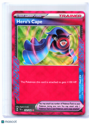 2024 Pokemon—Hero's Cape #152/162 Temporal Forces—ACE SPEC Rare Holo