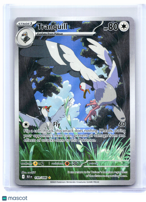 2025 Pokemon—Tranquill #149/086 Black Bolt—Illustration Rare Holo