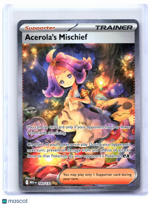 2025 Pokemon—Acerola's Mischief #183/132 Mega Evolution Base Set—SIR Holo