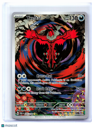 2023 Pokemon—Yveltal #205/182 Paradox Rift—Illustration Rare Holo