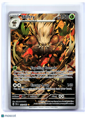2024 Pokemon—Shiftry #163/162 Temporal Forces—Illustration Rare [Lightly Played]