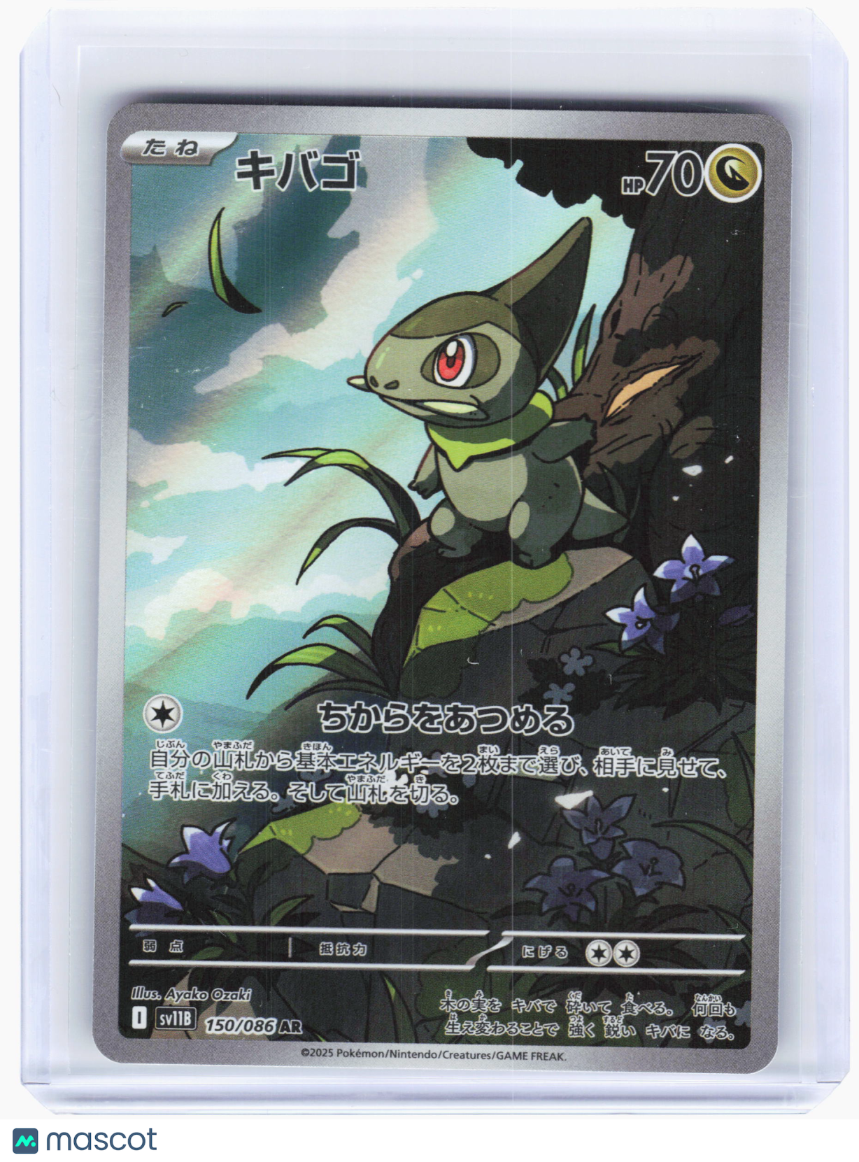 2025 Pokemon—Axew #150 Black Bolt—Art Rare Holo Japanese