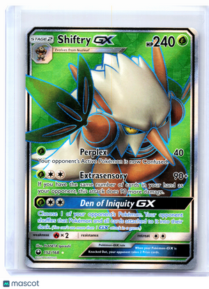 2018 Pokemon—Shiftry GX (Full Art) #152/168 Celestial Storm—Ultra Rare Holo