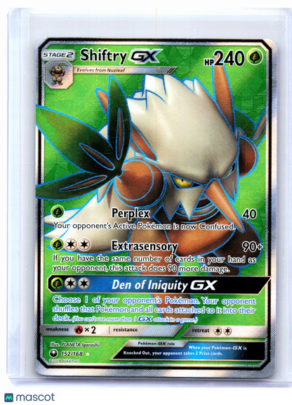 2018 Pokemon—Shiftry GX (Full Art) #152/168 Celestial Storm—Ultra Rare Holo