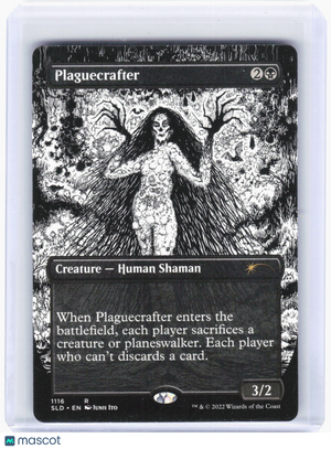 2022 Magic: The Gathering—Plaguecrafter (Borderless) #1116 (SLD)—Rare Non-Foil