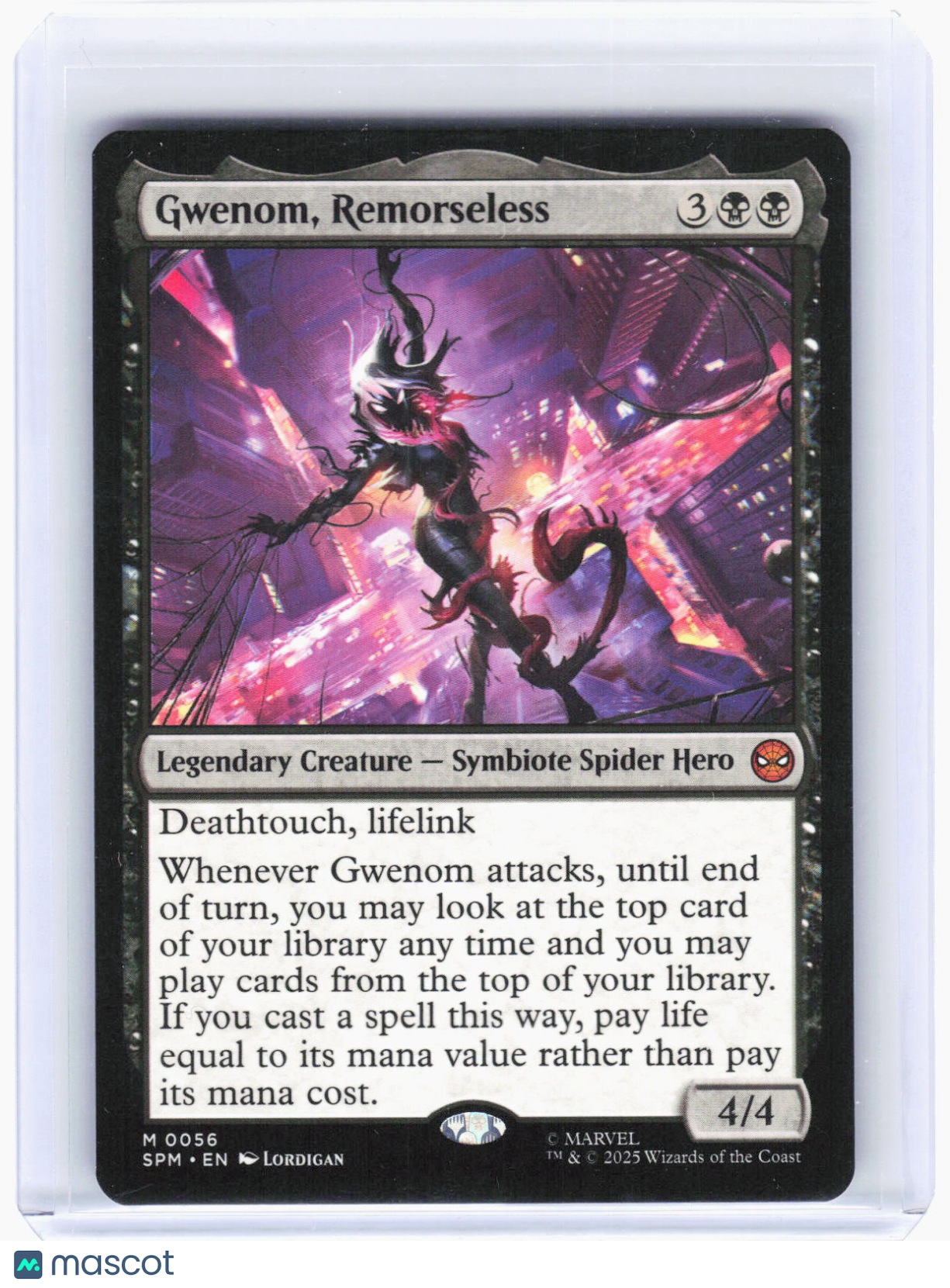 2025 Magic: The Gathering—Gwenom, Remorseless #56 (SPM)—Mythic Non-Foil