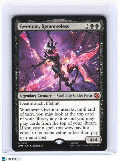 2025 Magic: The Gathering—Gwenom, Remorseless #56 (SPM)—Mythic Non-Foil