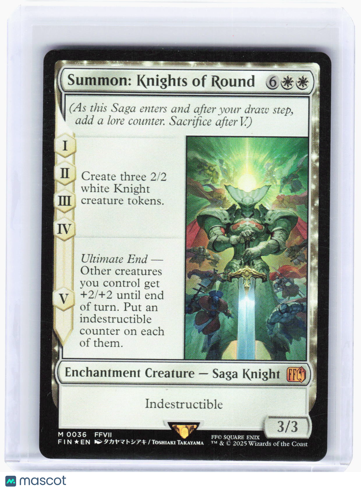 2025 Magic: The Gathering—Summon: Knights of Round #36 FINAL FANTASY—Mythic Foil