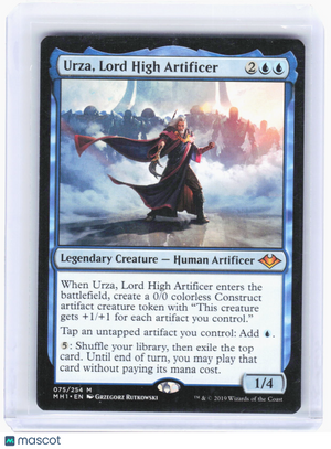 2019 Magic: The Gathering—Urza, Lord High Artificer #75 (MH1)—Myhtic Non-Foil