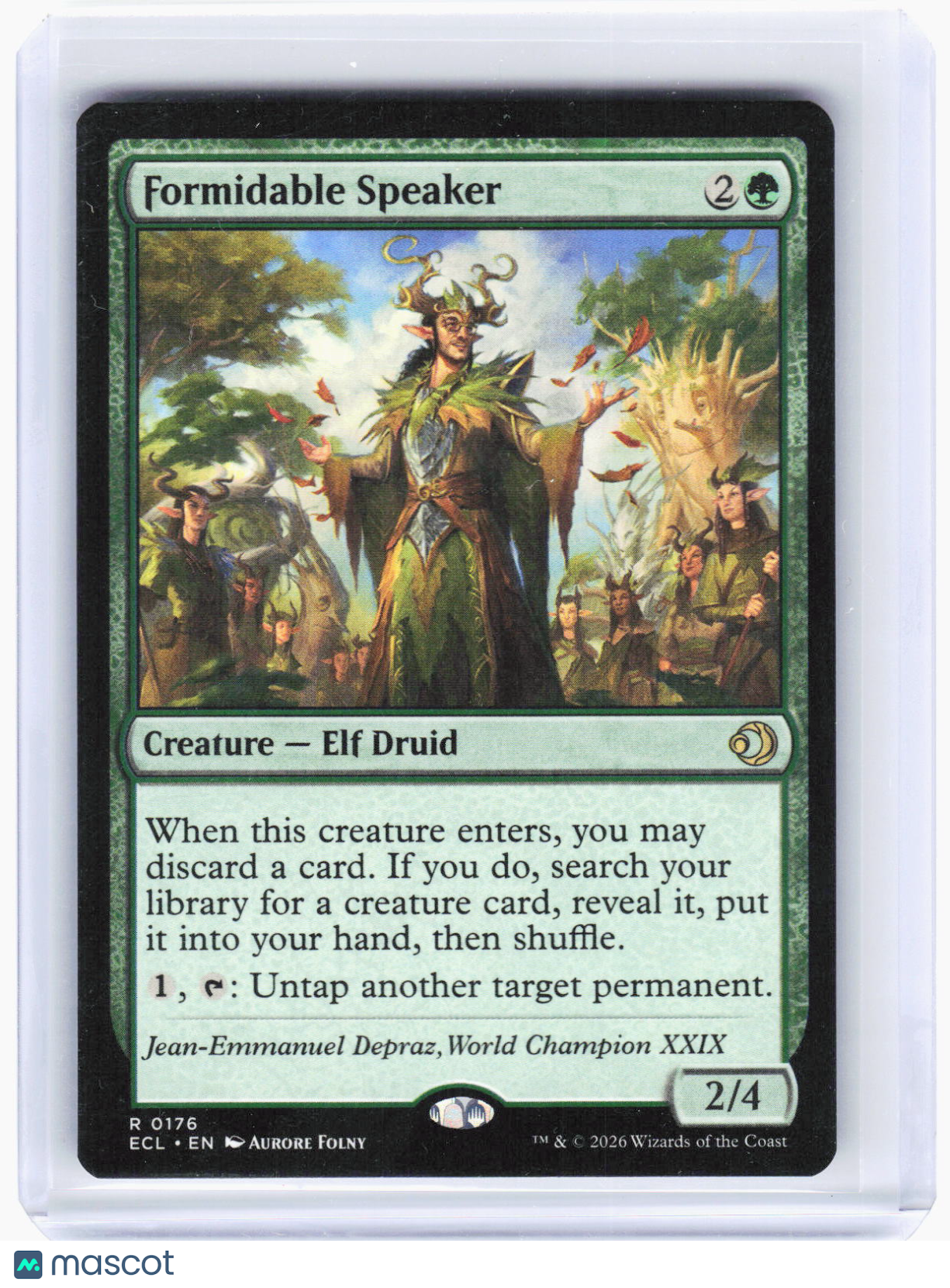2024 Magic: The Gathering—Formidable Speaker #176 Lorwyn Eclipsed—Rare Non-Foil
