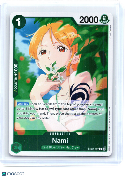 2025 One Piece—Nami #EB02-017 Extra Booster: Anime 25th Collection—Rare Foil
