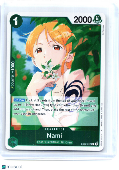 2025 One Piece—Nami #EB02-017 Extra Booster: Anime 25th Collection—Rare Foil