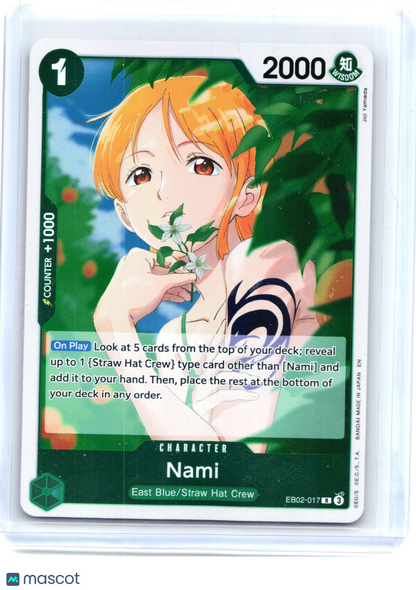 2025 One Piece—Nami #EB02-017 Extra Booster: Anime 25th Collection—Rare Foil