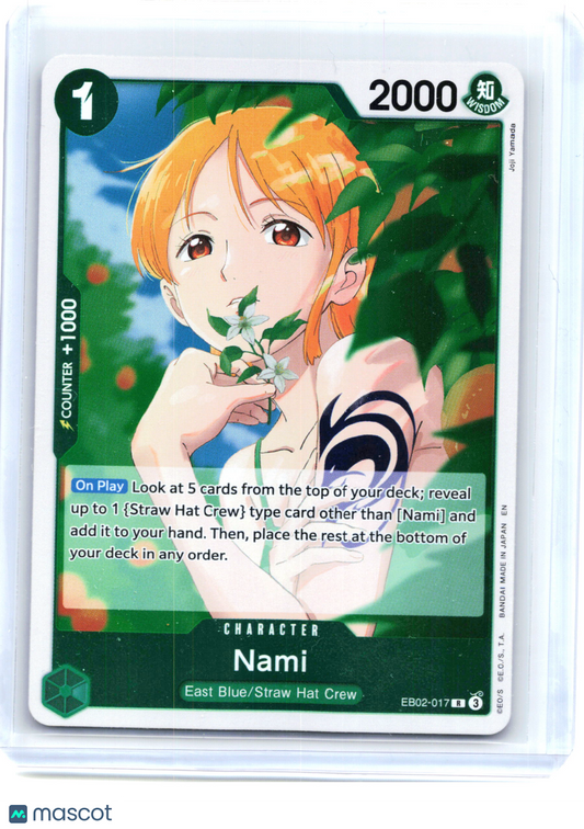 2025 One Piece—Nami #EB02-017 Extra Booster: Anime 25th Collection—Rare Foil