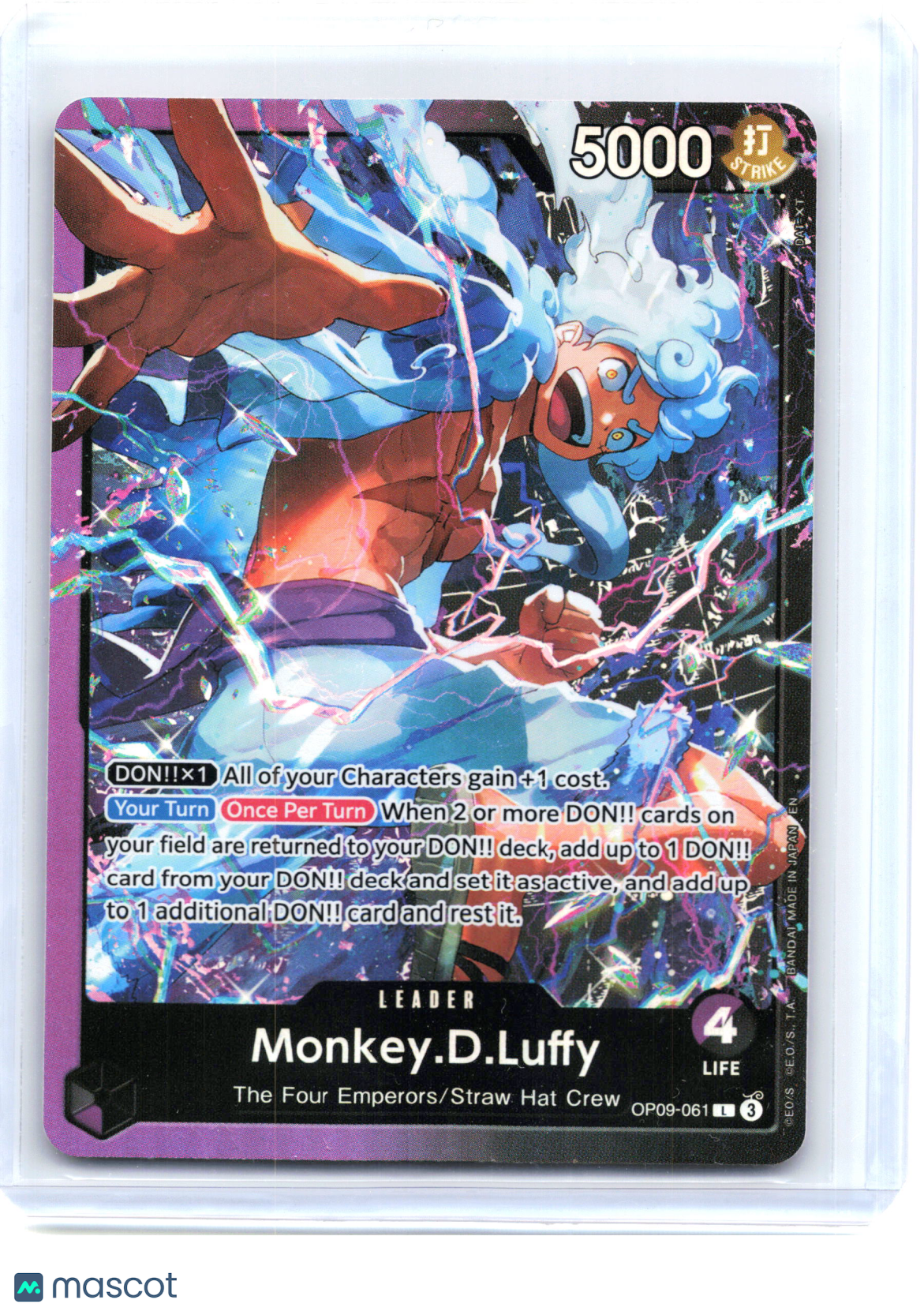 2025 Monkey.D.Luffy OP09-061 Starter Deck 26: PURPLE/BLACK Monkey.D.Luffy—Leader