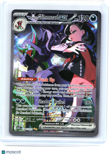 2026 Marnie's Grimmsnarl ex #287/217 Ascended Heroes—Special Illustration Rare