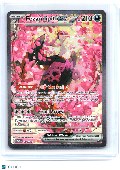 2024 Pokemon—Fezandipiti ex 88/64 Ascended Heroes—Special Illustration Rare Holo