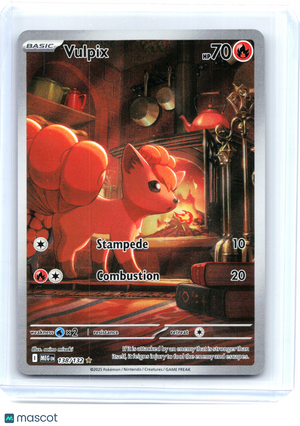 2025 Pokemon—Vulpix #138/132 Mega Evolution—Illustration Rare Holo