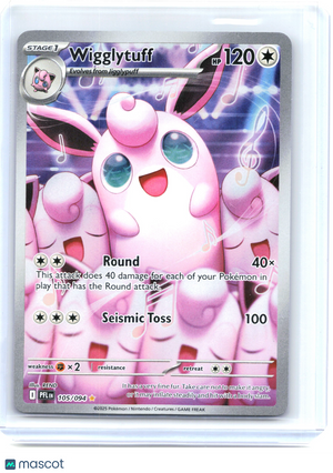 2025 Wigglytuff 105/94 Scarlet & Violet Phantasmal Flames—Illustration Rare Holo