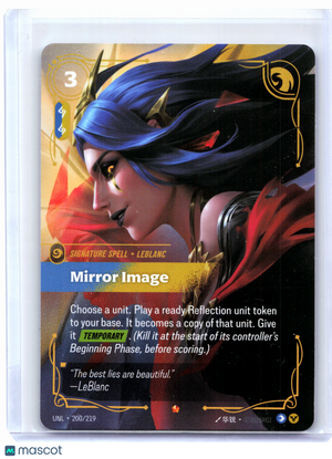 2026 Riftbound: League of Legends TCG—Mirror Image #200/219 Unleashed—Epic Foil